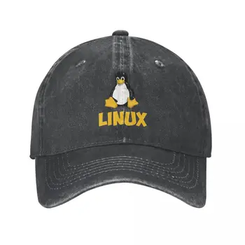 Linux Смокинг с логото на Пингвин бейзболна шапка ковбойская шапка Остроконечная шапка Каубойски шапки Bebop Мъжки и дамски шапки