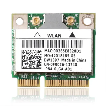 DW1397 BCM94312HMG WiFi Безжична WLAN карта за Dell FR016 KW770 BRCM1030 54 Mbit/с half Mini PCI E модулна карта за Dell 1750 1440