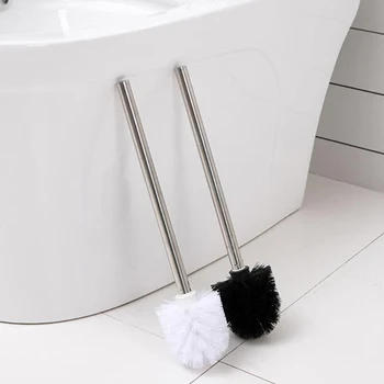 Скрубери, четка за тоалетна, хромирани чистящая корона и замяна дръжка, аксесоари за домакински уреди от неръждаема стомана