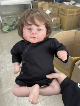 19-инчов Meltem Reborn Baby Doll премия грим ръчно изработени 3D кожа многопластова живопис са подбрани художествена кукла