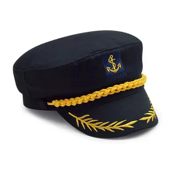 Шапки капитан на яхта за възрастни, dr. шапки, регулируеми мъжки и дамски шапки на капитан от военноморските сили, адмиральская шапка, матросская шапка, на маскарадните аксесоари