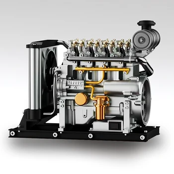2023 нов модел на дизеловия двигател метална събрание може да работи в играчка за механичен монтаж мини на двигателя