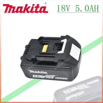 100% Оригинална батерия за електроинструменти Makita 18V 5.0 Ah с led литиево-йонна батерия заместител на LXT BL1860B BL1860 BL1850