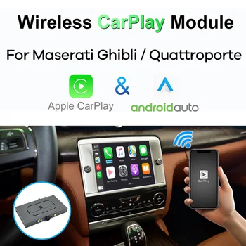 Безжична CarPlay за Maserati Ghibli Quattroporte 2014 2015 2016 Android Auto Модул на Скоростната Видео Интерфейс-Рефлексен Линк