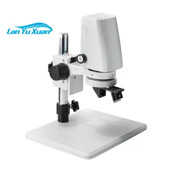 Промишлен микроскоп с постоянното увеличаване на 7x-230x, въртящи се на 360 градуса 2D 3D микроскоп с регулируем обектив HD