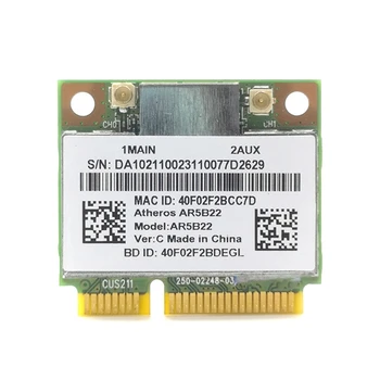 Двойна лента 2,4 + 5G 300M 802.11 A/B/G/N Wifi безжична половината мини-карти на PCI-E P9JB
