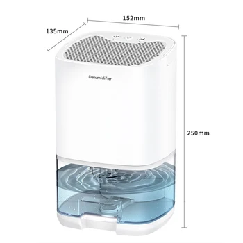 Електрически преносим изсушаване 1Л голям капацитет влагопоглотитель за домашна баня умен безшумен изсушаване на въздуха пречистване на нощна лампа