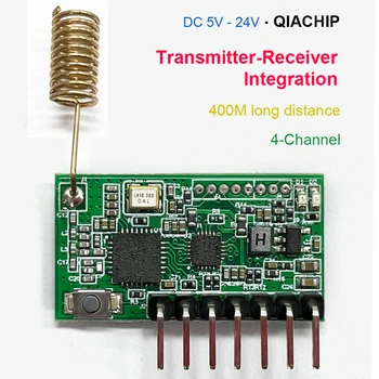 QIACHIP RF на Приемане-която предава Интегриран 868 Mhz 4CH 4 Бутон на Дистанционното Управление За Arduino Uno Модул Умен Дом