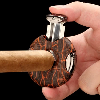 LUBINSKI Luxury Кътър Машина за рязане на пури, гилотина за рязане на тютюн, метални аксесоари за пушачи, професионални ножици за рязане на пури