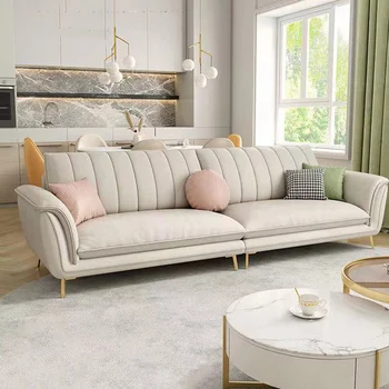 Европейският диван за хол, с ергономичен модерен класически диван, украса за голям диван, евтино място за спане и Divani Soggiorno, мебели за дома