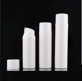 Твърди бяла пластмасова безвоздушная бутилка с обем 100 ml за лосион/емулсия/крем/серум/основи/козметични опаковки за грижа за кожата