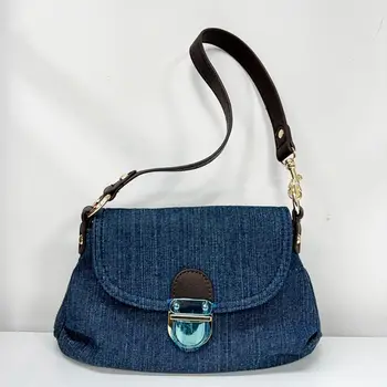 Нова ниша с ключалка, модни дънкови чанти, чанта през рамо, реколта чанта, под мишниците