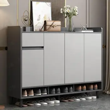 Голям луксозен гардероб-органайзер за обувки Nordic Modern Shoe Rack Living Room Storage Designs Многофункционална мебел Sapateira