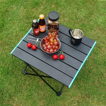 Портативен сгъваем пикник маса от алуминиева сплав, сгъваеми маси за пикник, маса за барбекю, маса за разходки, маса за пътуване