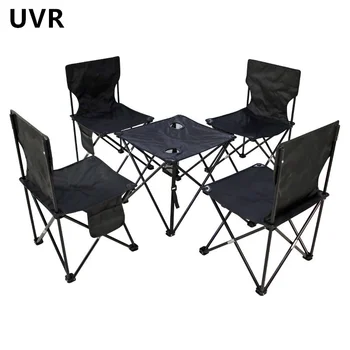 UVR Нови улични сгъваеми маси и столове, алуминиева сгъваема маса, преносими маси и столове за пикник, къмпинг