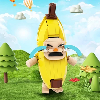 MOC Плачът Banana Cat Забавна Игра Banana Cat Градивен елемент чудесна интересна играчка 