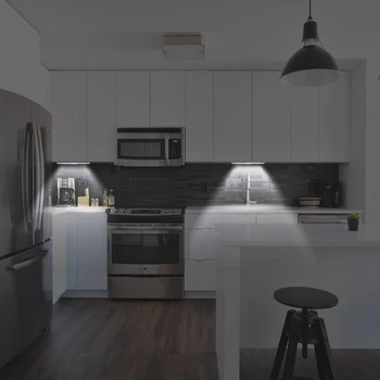 Безжична led нощна светлина Безжичен Pir монтиран на стената лампа, Осветление на стълби 120 ° широкоъгълен сензор за движение за кухненски шкаф гардероб