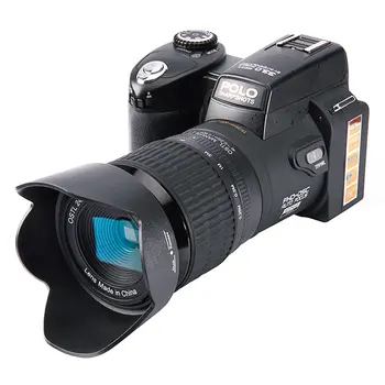 Новата версия на Цифров Фотоапарат D7100 Подкрепя 33-Мегапикселова авто фокус, 1080P HD Видеокамера с 24-кратно Оптично Увеличение Телеобектив + Широкоъгълен обектив