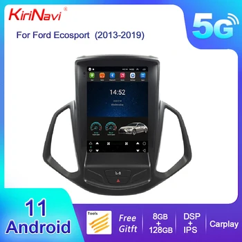 KiriNavi Вертикален Екран Tesla Стил Android 11 За Ford Ecosport Автомобилното Радио GPS Навигация Авто DVD Мултимедиен Плеър 2013-2019