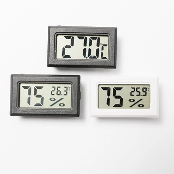 Мини цифров LCD дисплей Удобен сензор за температура в стаята от влага Термометър, влагомер