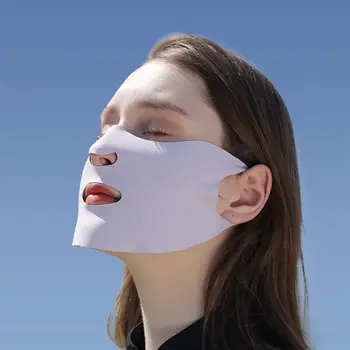 Открит за мъже, Защита от слънцето и ултравиолетовите Лятна риболов анти-UV-маска за лице Солнцезащитная завесата ледена копринен шал за лице солнцезащитная маска