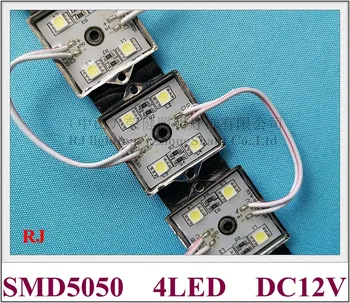 Led светлинен модул smd 5050 smd Led модулен лампа, водоустойчив led модул за осветление, осветление за буквите канал DC12V 4 светодиода 0,96 W