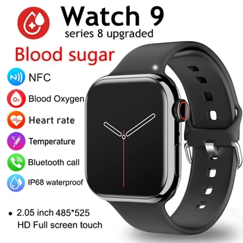 Серия 9 2023 новите смарт часовници с Bluetooth-разговори за мъже, спортен гривна, умни часовници с потребителския набор от Apple Watch за мъже и жени