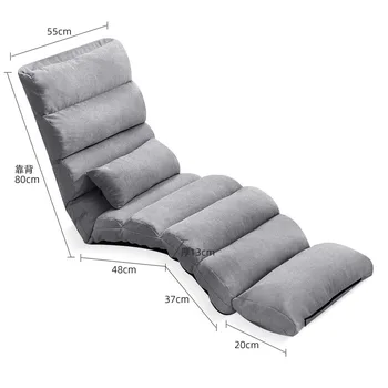 UVR Татами единична мързелив диван-стол с памучен хастар от полипропилен, мек фотьойл за хол, стол за почивка на балкона, эркерное прозорец, регулируема татами
