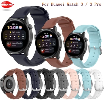 Кожена Каишка за часовник Huawei Watch 3/gt2 46 мм/2e Gt 2 Pro Каишка За часовника 22 мм Спортен Гривна Взаимозаменяеми Гривна correa