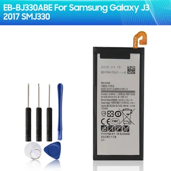Новата работа на смени Батерия EB-BJ330ABE за Samsung GALAXY J3 2017 SM-J330 J3300 2017 Edition 2400 mah Батерия за мобилен телефон