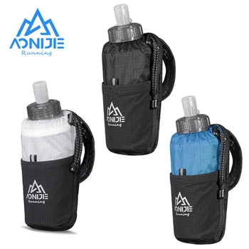 AONIJIE A7107 450 мл ръчна чанта за съхранение на бутилки за вода за джогинг, мека фляжка, държач за чайника, переноска с бързо заснемане, марафонский състезание