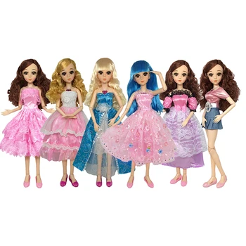 Модерен костюм за преобличане за куклено играчки за 1/3 кукли BJD 60 см, аксесоари за кукли принцеси, дантелено рокля, бебешки играчки, подарък за момичета