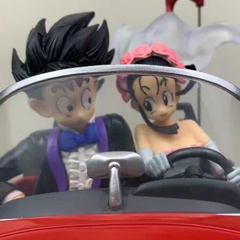 Z Goku Chichi сватбена шофиране, капсулата Dragon Ball, кола, пълна фигура, отличен модел на статуята, подарък за рожден ден, сватбен подарък