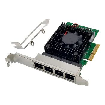 Мрежова карта Ethernet NIC RJ45 Card LAN Контролер Pcie I225-V 2,5 G Мрежова карта Pcie 3.1 2.5 Gbe За Windows 10/11 С Низкопрофильным за монтиране на стена