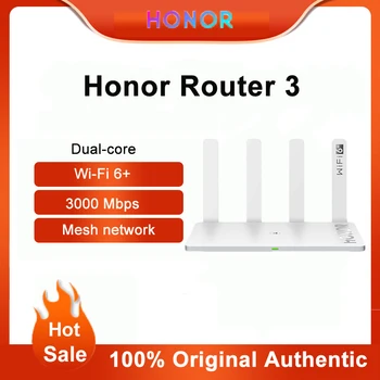 Оригинален рутер Honor 3 Wifi 6 + 3000 Mbps на 2,4 Ghz и 5 Ghz Двуядрен 128 MB Безжичен wifi удължител Умен Домашен Рутер Лесна настройка
